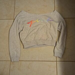 Victoria's Secret Pink Cropped Sweatshirt